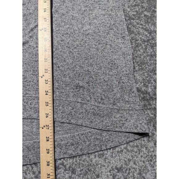 Cacique Tunic Top Women 28 Gray Heather Crossover V-Neckline Hi Low Hem Soft P12 - Picture 10 of 11